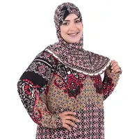 الحجاب الإسلامي ملابس النساء المطبوعة رداء العربية دبي قفطان تركيا طويلة الأكمام الصلاة ماكسي فستان عباية الإسلامية رداء - Image 2